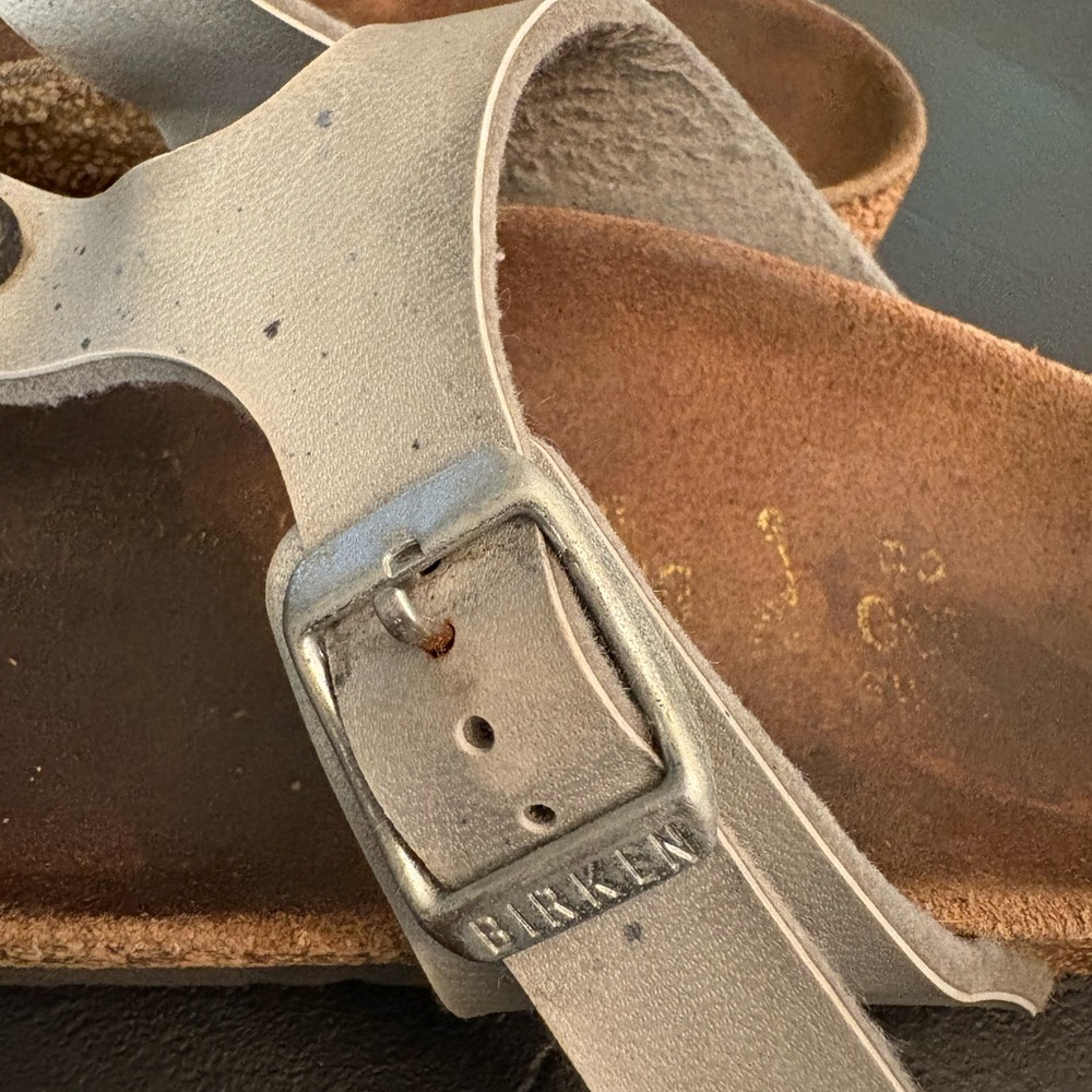 Birkenstock kids Silver and Brown Sandals - Picture 4 of 5